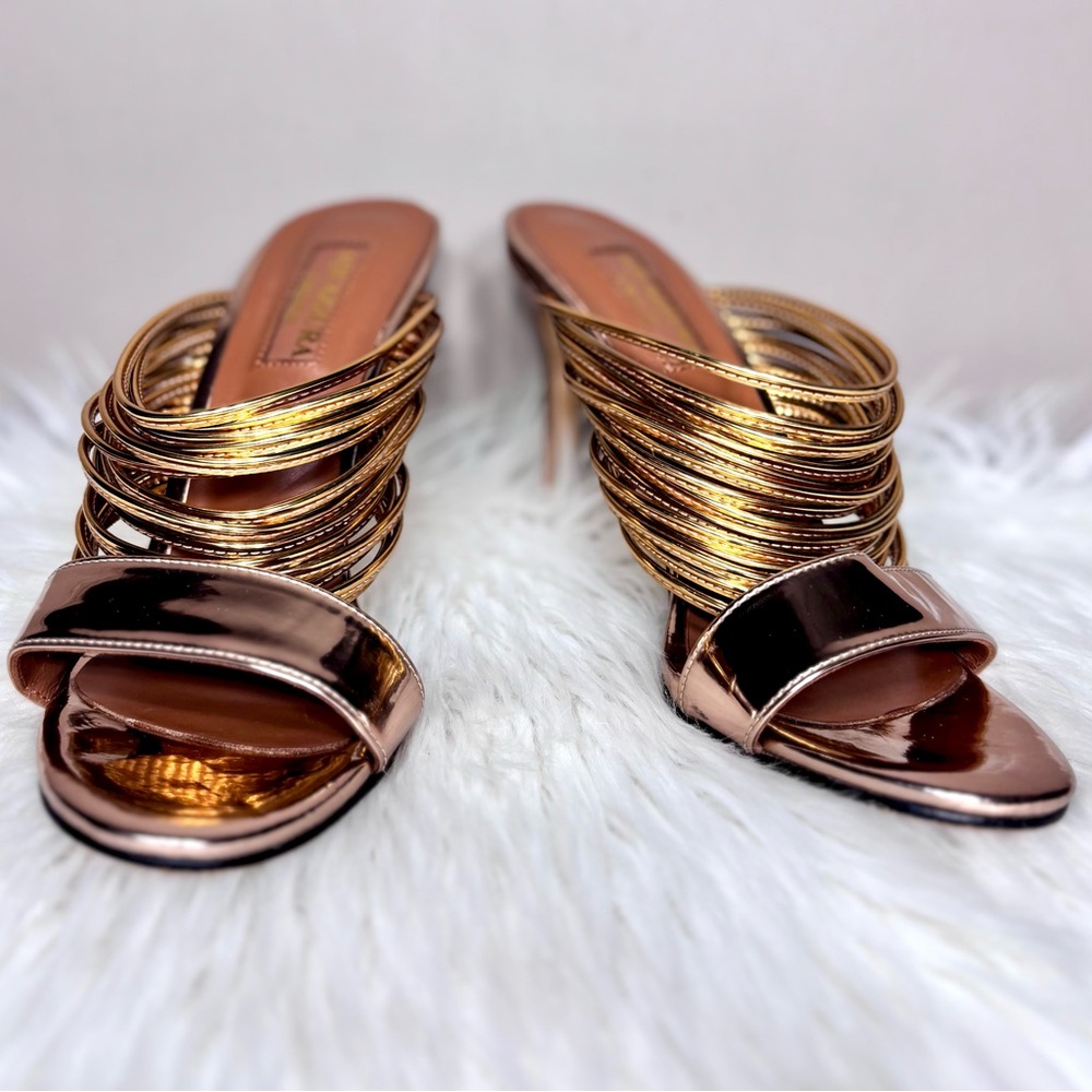 AQUAZZURA Mirrored Strappy Sandal - Picture 3 of 11